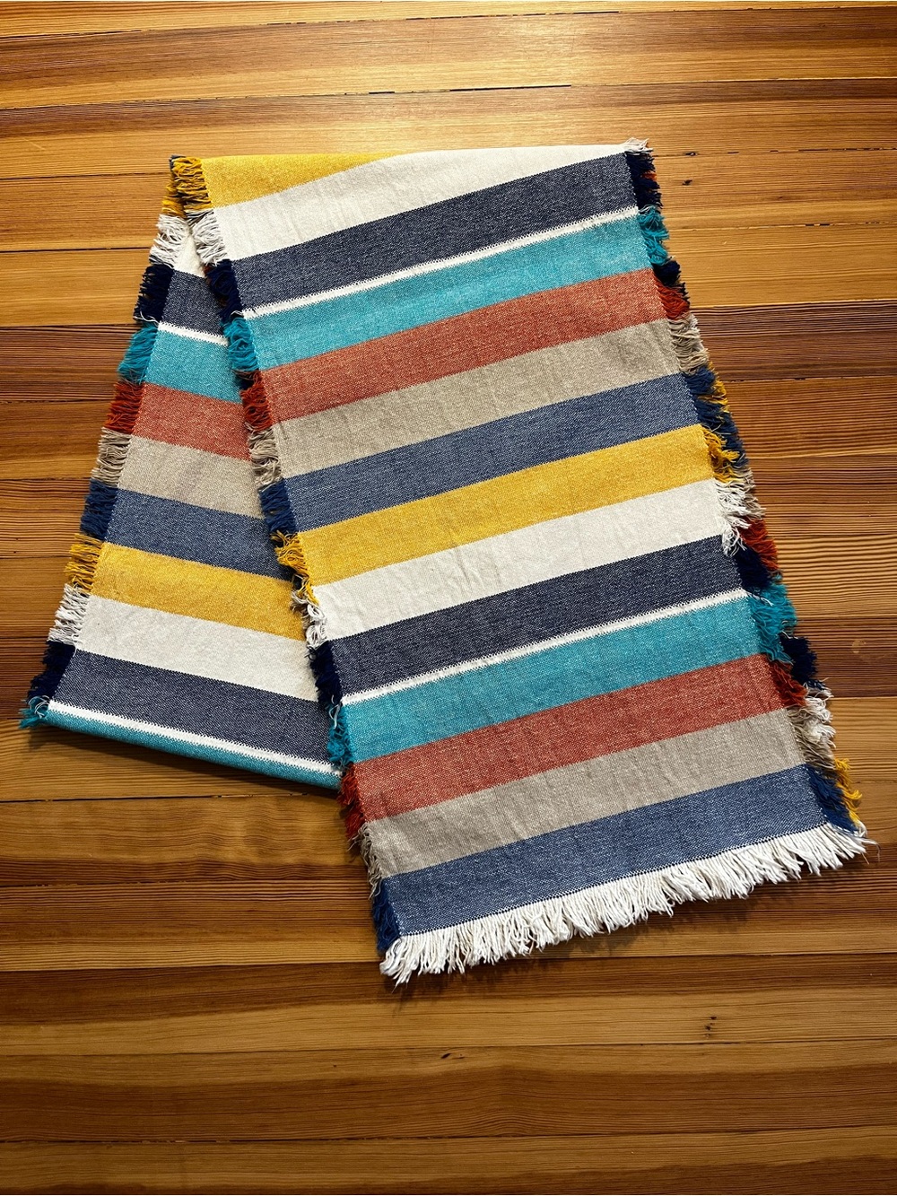 Crate & Barrel Cantina Multi-Stripe Runner